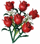 Детский блочный конструктор Букет красных роз Roses Bouquet