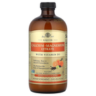 Цитрат кальция, магния + D3, SOLGAR "Liquid Calcium Magnesium Citrate with D3" вкус апельсин и ваниль (473 мл)
