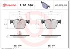 Гальмівні колодки дискові задні Brembo (P06026)
