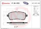 Гальмівні колодки дискові передні Brembo (P24072)