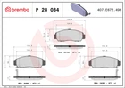 Гальмівні колодки дискові передні Brembo (P28034)