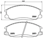 Гальмівні колодки дискові передні Brembo (P30013)