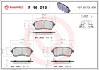 Гальмівні колодки дискові передні Brembo (P16013)