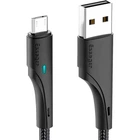 Кабель ESSAGER Rousseau USB 2.0 to Micro-USB 3A 1m Black (EXCM-LS01)