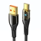 Кабель ESSAGER Interstellar Transparent Design USB 2.0 to USB-C 100W 7A 2m Black (EXCT-XJA01-P)