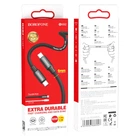 Кабель USB Borofone BX82 Bountiful передачи данных Type-C to Type-C, 1m, поддержка 60W (20V / 3A) для ноутбука, тока 3A Black