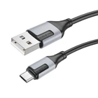 Кабель для заряджання USB Borofone BX101 Creator USB/MicroUSB 2.4A 1 метр Чорний