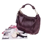 Сумка на плечо женская Realer P112 кожа PU 32×4×22 см Brown