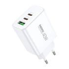 Зарядний пристрій REMAX RP-U123 Kiddy Series PD40W QC4.0 3-port White