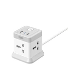 Подовжувач мережевий WL20 20W Square Socket 4AC USB-A/1USB-C PD/QC 2m Білий