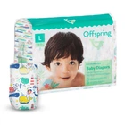 Подгузники Offspring Willy the Whale, розмір L, 9-13 кг, 36 шт. (DP-OI-FAT-L36P-WTW)