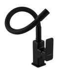Смеситель для кухни Globus Lux Milano GLM-203LR-10-BB гибкий излив чёрный