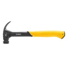 Молоток DeWALT "CURVE-CLAW", суцільнометалевий, вага головки 454 г, з загнутим цвяходером, загальна довжина 340 мм. (DWHT51002-0)