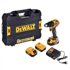 Дриль-шурупокрут DeWALT, безщітковий, XR Li-Ion 18 В, 5 Аг, 65 Нм, 450-1650 об/хв, патрон 13 мм швидкозатискний, кількість