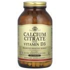 Цитрат кальцію з витамином D3 Solgar (Calcium Citrate with Vitamin D3) 240 таблеток (SOL-00432)