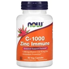 Вітамін С та Цинк для імунітету Now Foods (C-1000 Zinc Immune) 1000 мг/15 мг 90 капсул (NOW-00694)