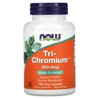 Хром NOW Foods (Tri-Chromium) 500 мкг 180 веганських капсул (NOW-01426)