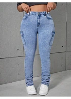 Джинсы SHEIN XL Темно-голубой sz2311027772296931