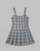 Платье H&M 134 Голубой 1242011_клетка