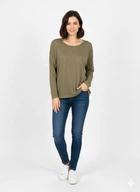 Жіночий лонгслів H&M S Хакі 31-0461
