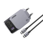 Сетевое зарядное устройство UGREEN X755 Nexode Pro USB-A/2xUSB-C 65W GaN Space Gray (25871)