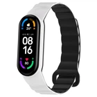 Ремінець для Xiaomi Mi Band 3/4/5/6/7 Silicone Link White/Black
