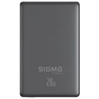 Батарея универсальная Sigma X-power SI10A7QL-MAG grey 10000mAh, Magnetic wireless 15W, PD+QC, 20W max (4827798955116)