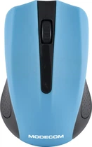 Мышка Modecom MC-WM9, беспроводная, 2кн., 1200dpi, нано ресивер черная-синяя