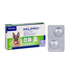 От глистов Virbac Milpro - Таблетки Мильпро противопаразитарный препарат для собак весом более 5 кг 4 табл (3597133069242)