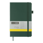 Блокнот BUROMAX 125*195мм 96арк. ETALON 291160-04 штучна шкіра, зелений (клітинка) /BM.291160-04/