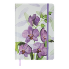 Блокнот BUROMAX А5 96арк. ORCHID 255119-39 лавандовий, тв.лам.обкл., на гумці, крем.папір (6) /BM.255119-39/