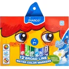 Фломастери Marco 12 кольорів Super Washable Jumbo 1632-12CB
