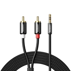 Кабель Ugreen Mini Jack 3.5mm to 2x RCA 5m Black (6957303807093)