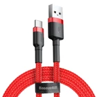 Кабель Baseus Cafule USB-A to USB-C 0.5m Red (CATKLF-A09)