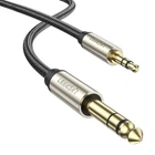 Кабель Ugreen AV127 AUX 3.5mm Jack to Jack 6.35mm TRS 5m Grey (10630)