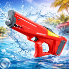 Электрический водяной автомат «Акула» с аккумулятором, красный Shark Electric Water Gun (21-31)