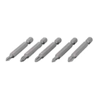 Комплект викруткових насадок PH1, PH2, PZ1, PZ2 1/4" * 50мм, ACR, S2, уп. 5од., STORM INTERTOOL VT-0205