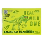 Альбом А4 20арк спіраль 120г/м DINO ZIBI