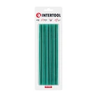 Комплект клейових стрижнів зелених, 11,2×200 мм, 12 шт. INTERTOOL (RT-1057)
