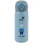 Термос з кнопкою Kite K25-1221-3, Hot style, 430 мл, сірий