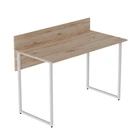 Комп'ютерний стіл Ferrum-decor Скай 75x140x60 білий ДСП Дуб Сан-Марино 32мм (FRD-101089)