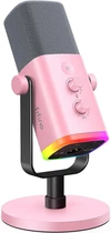 Микрофон динамический Fifine AM8 Pink XLR/USB