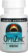 Оптицинк Source Naturals OptiZinc 120 таблеток ARE-576471