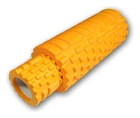 Масажний ролик EasyFit Grid Roller Double 33 см Помаранчевий (Помаранчевий)