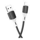 Кабель USB Borofone BX79 Silicone Lightning 2.4A (чорний)