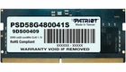 Оперативна пам'ять SO-DIMM 8GB Patriot Signature Line DDR5 4800 MHz (PSD58G480041S)
