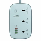 Сетевой удлинитель LDNIO SCW3451 3 порта 30W 2 метра 100-250V USB Type-C белый