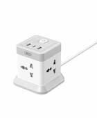 Сетевой удлинитель 2500 Вт 2 м 4AC 3 USB Type-C белый XO WL20