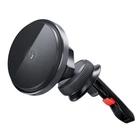 Тримач телефону автомобільний XO з бездротовою зарядкою CX015 15W Magnetic Car Air Outlet Wireless чорний