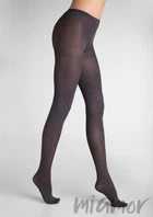 Колготки цветные матовые непрозрачные Marilyn Tonic 40 2 Nero Melange